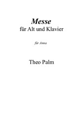 Mass for Contralto and Piano