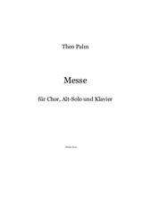 Messe für Alt-Solo, 4-stm.Chor und Klavier